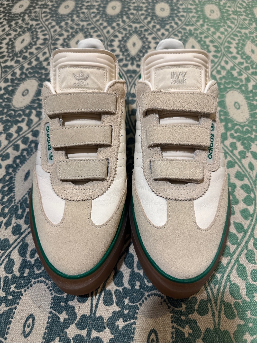 Adidas x Ivy Park Platform Green & Beige Sneakers